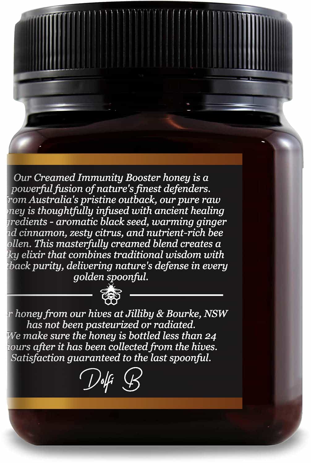 Black Seed Creamed Immune Booster Honey detail